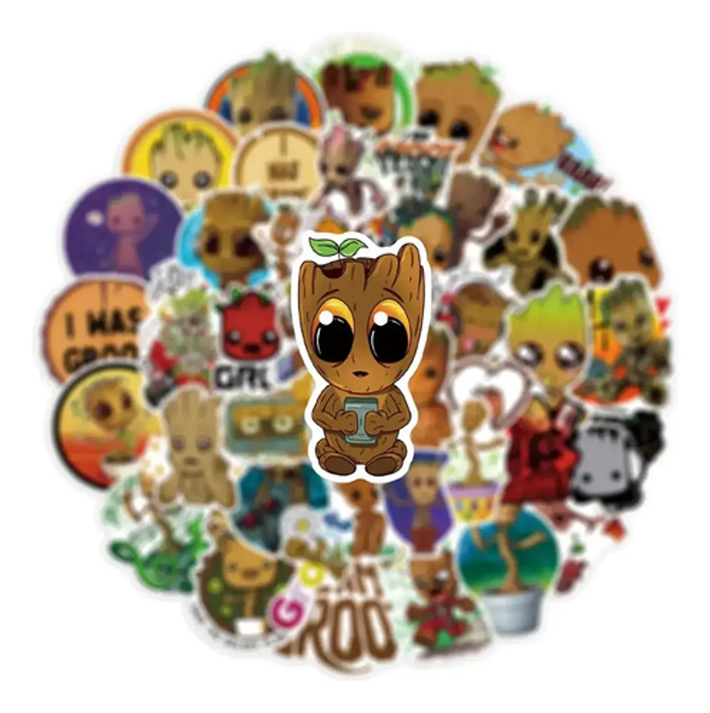 Groot - Set De 50 Stickers / Calcomanias / Pegatinas 4