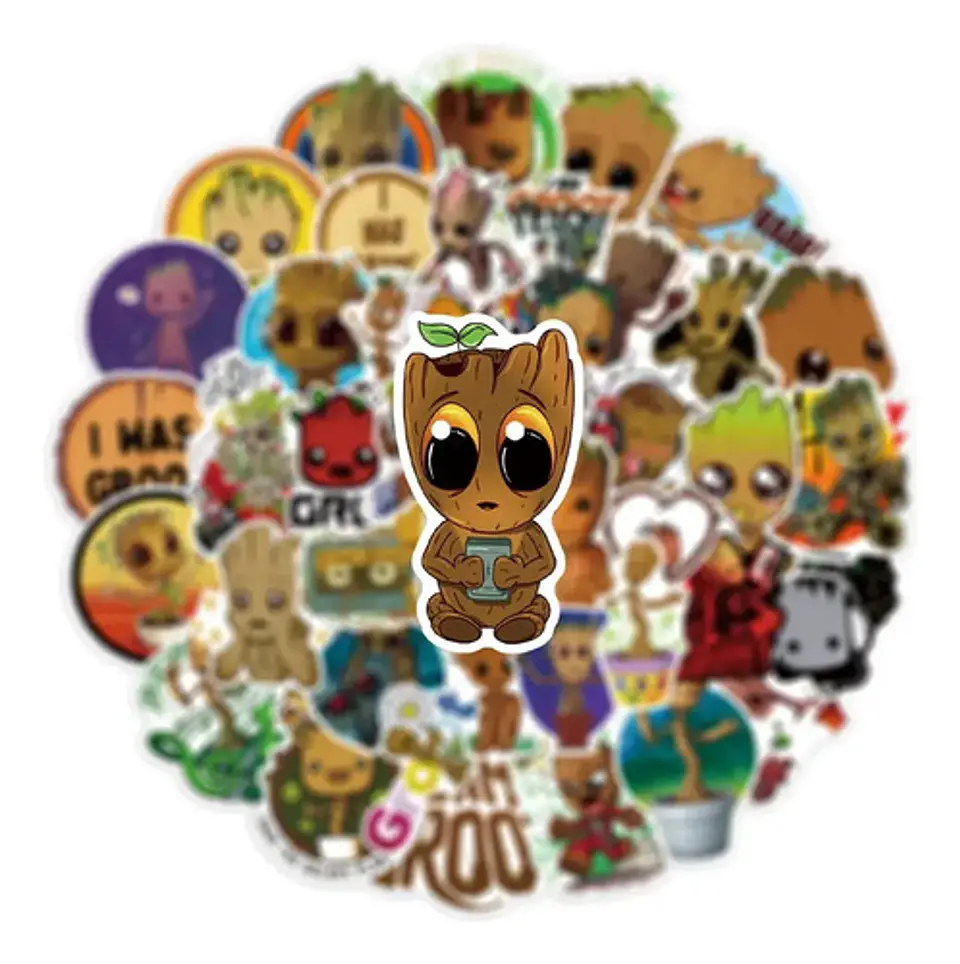 Groot - Set De 50 Stickers / Calcomanias / Pegatinas 4