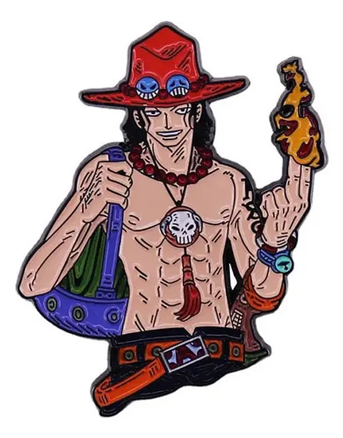 Pins Portgas D. Ace / One Piece / Pines Metálicos (broches)