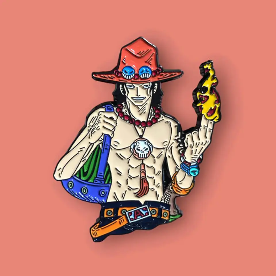 Pins Portgas D. Ace / One Piece / Pines Metálicos (broches) 6