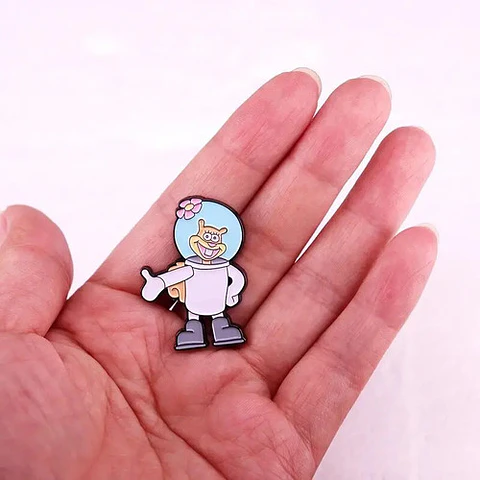 Pins De Arenita Mejillas / Bob Esponja / Pines Metálicos