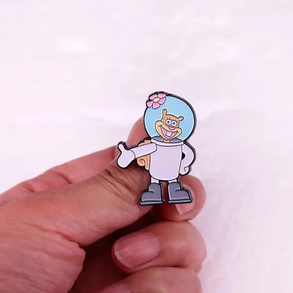 Pins De Arenita Mejillas / Bob Esponja / Pines Metálicos 3
