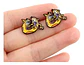 Aros Aretes Pendientes Catdog / Acero Quirúrgico - Miniatura 2