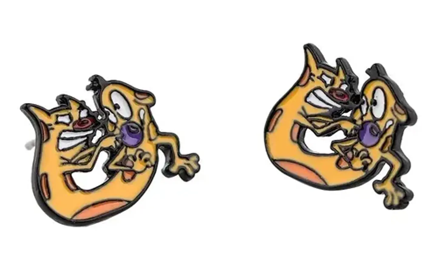 Aros Aretes Pendientes Catdog / Acero Quirúrgico 3