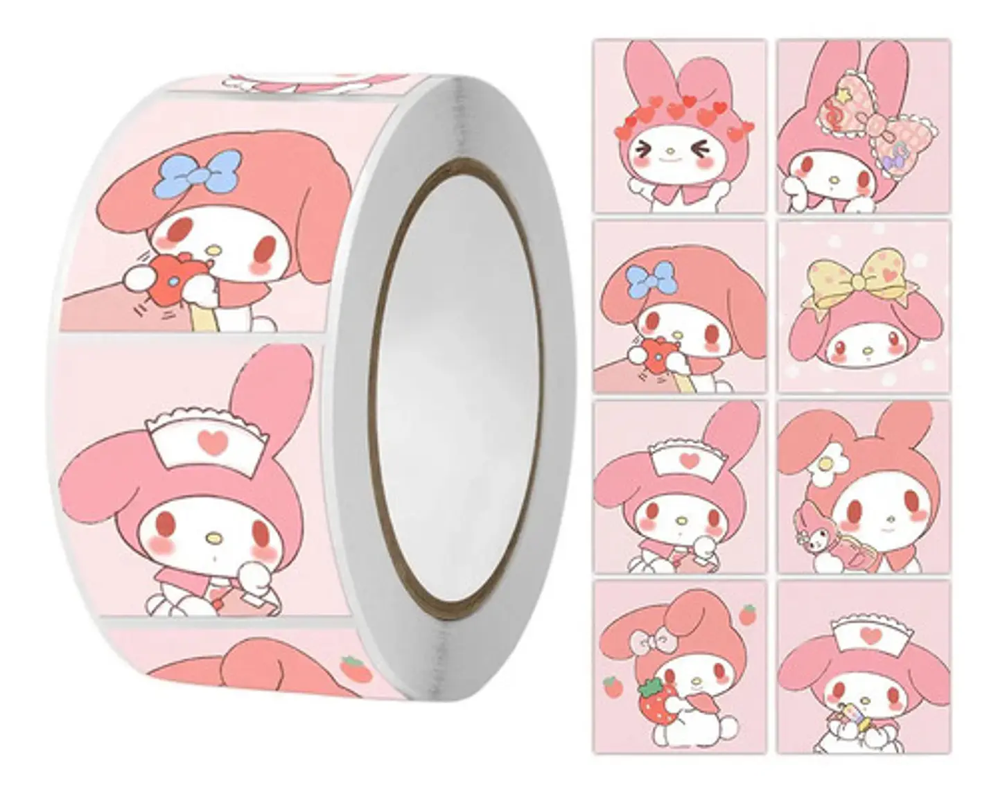 My Melody - Set De 500 Stickers / Rollo De Pegatinas 1