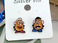 Aros Aretes Pendientes De Señor Y Señora Cara De Papa - Miniatura 5
