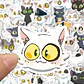 Daijin Cat - Set 50 Stickers / Calcomanias / Pegatinas - Miniatura 3
