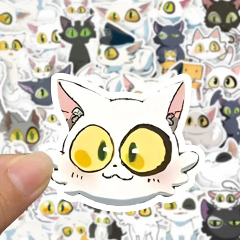 Daijin Cat - Set 50 Stickers / Calcomanias / Pegatinas 3