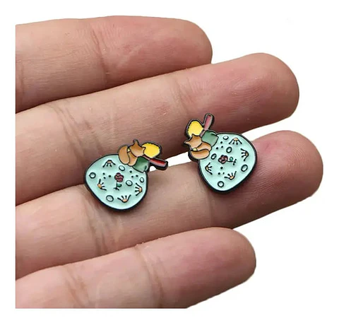 Aros Aretes Pendientes El Principito / Acero Quirúrgico