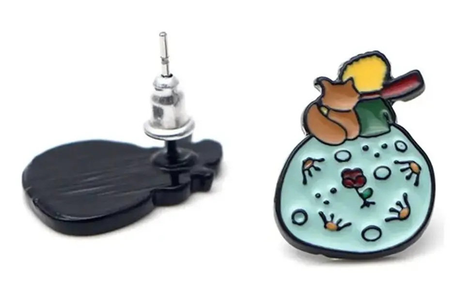 Aros Aretes Pendientes El Principito / Acero Quirúrgico 4