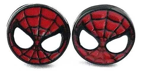 Aros Aretes Pendientes De Spider-man / Acero Quirúrgico