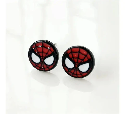 Aros Aretes Pendientes De Spider-man / Acero Quirúrgico