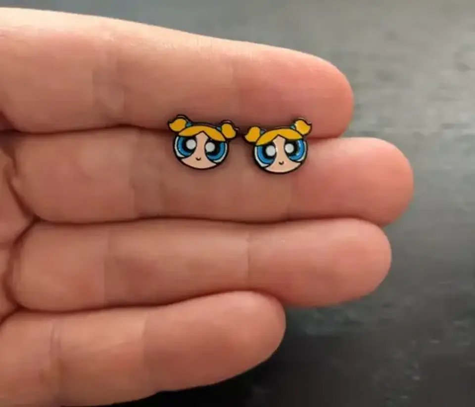 Aros Aretes Pendientes De Burbuja / Acero Quirúrgico 2