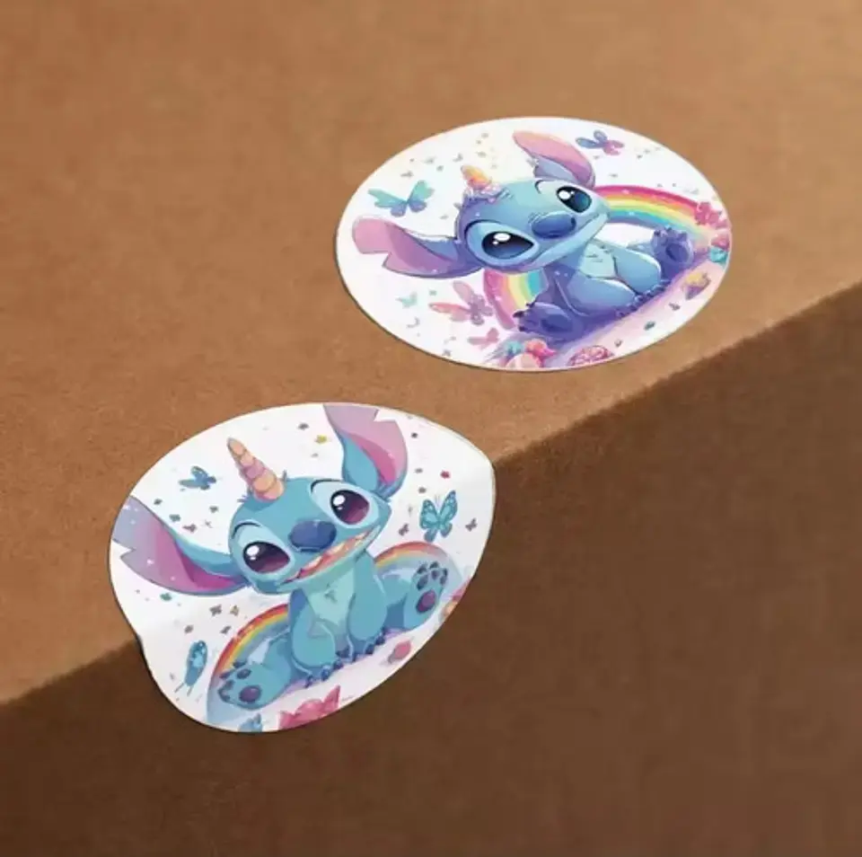Stitch - Set De 500 Stickers / Rollo De Pegatinas 14
