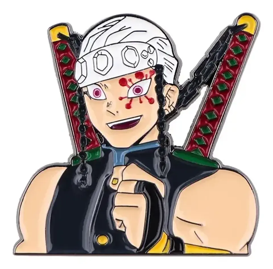 Pins De Tengen Uzui / Demon Slayer / Pines Metálicos 1