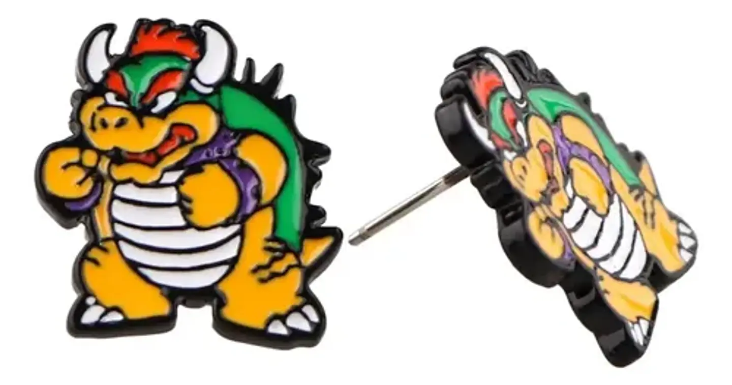 Aros Aretes Pendientes De Bowser / Acero Quirúrgico 4