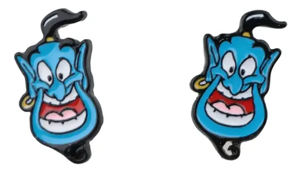 Aros Aretes Pendientes Del Genio Aladdín / Acero Quirúrgico 1