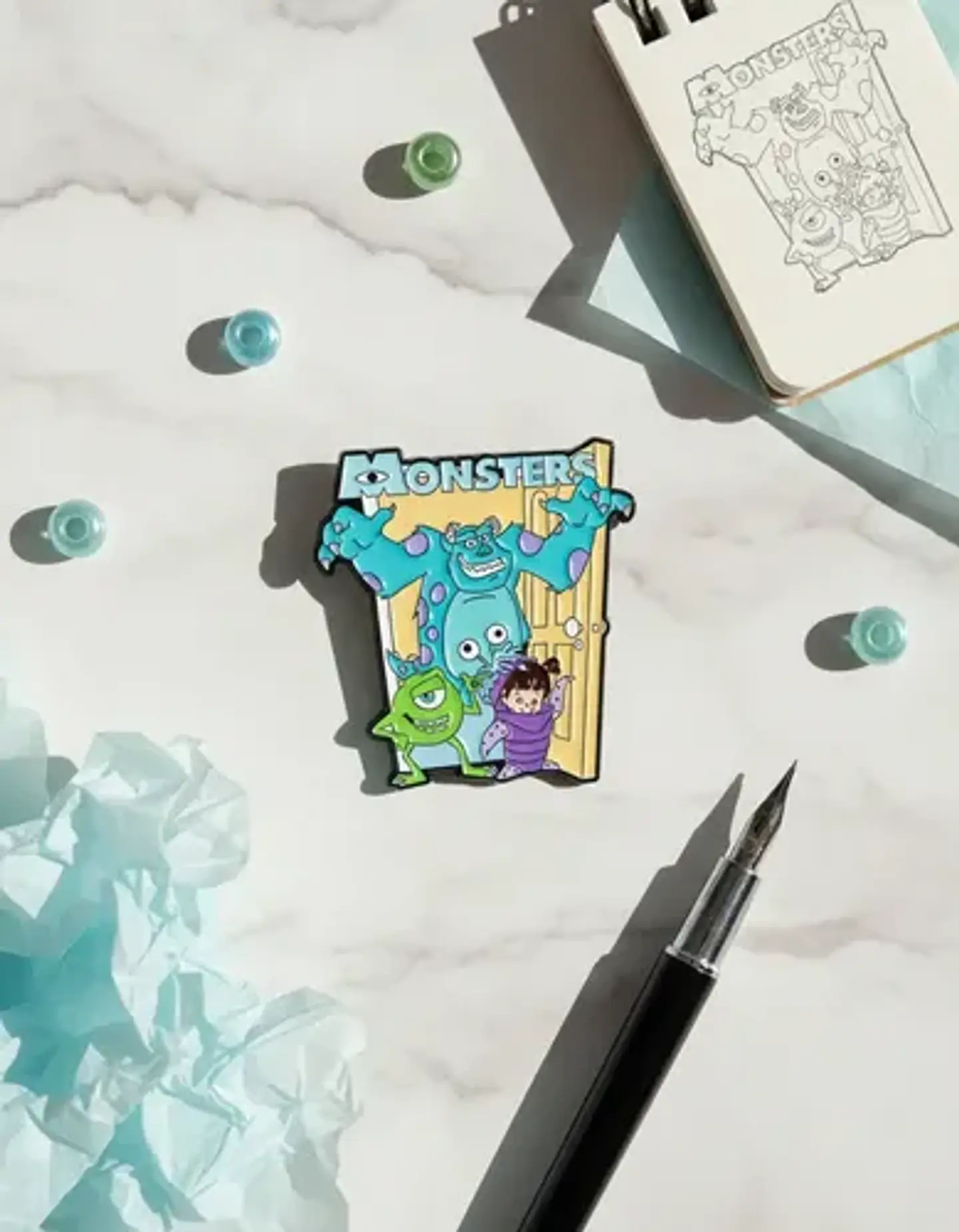 Pins De Mike Wazowski / Monsters, Inc / Pines Metálicos 16
