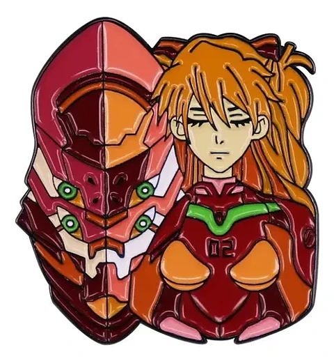Pins Asuka Langley / Evangelion / Broches Metálicos (pines)