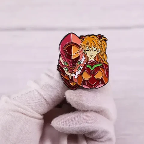 Pins Asuka Langley / Evangelion / Broches Metálicos (pines)