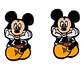 Aros Aretes Pendientes De Mickey Mouse / Acero Quirúrgico - Miniatura 1