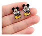 Aros Aretes Pendientes De Mickey Mouse / Acero Quirúrgico - Miniatura 2