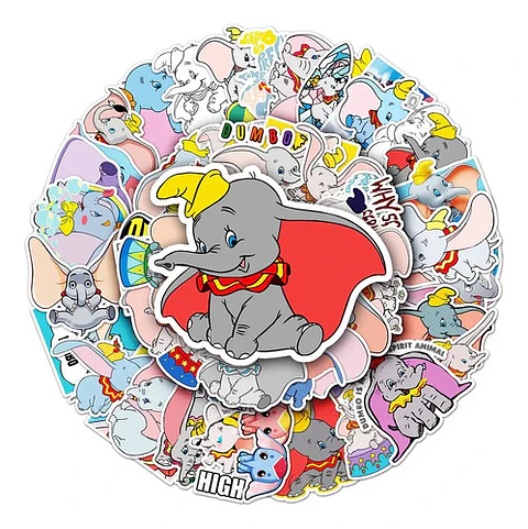 Dumbo - Set De 50 Stickers / Calcomanías / Pegatinas