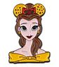 Pins De La Bella Y La Bestia / Disney / Pines Metálicos - Miniatura 1