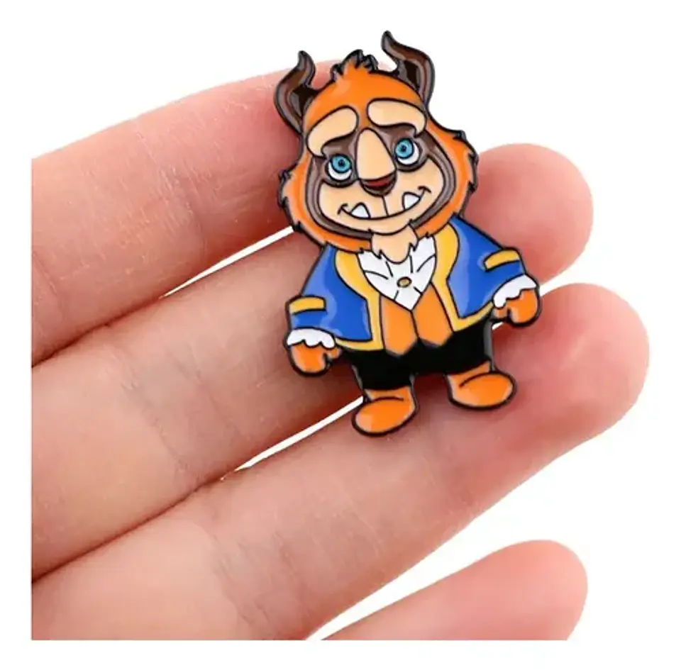 Pins De La Bella Y La Bestia / Disney / Pines Metálicos 8