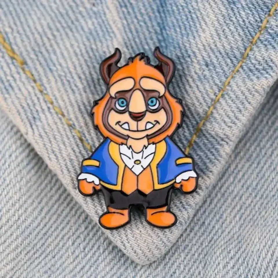 Pins De La Bella Y La Bestia / Disney / Pines Metálicos 9