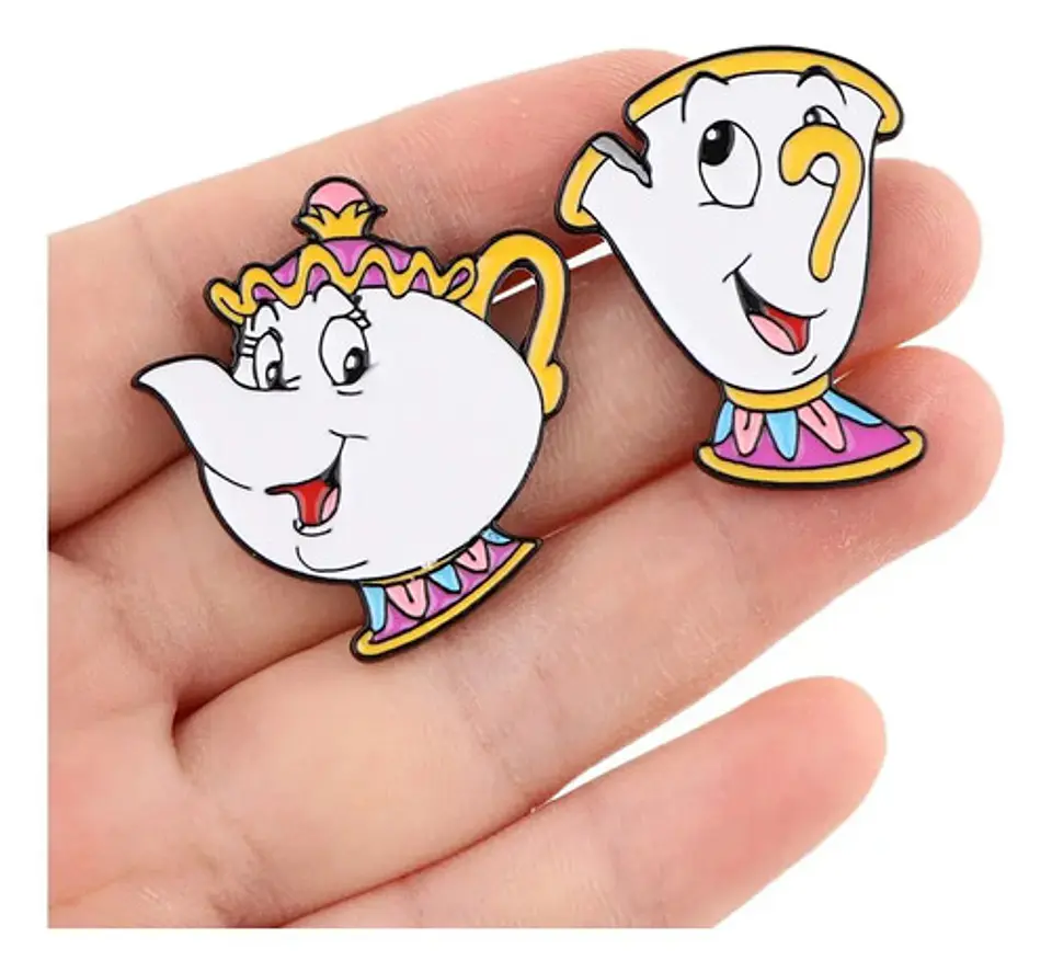Pins De La Bella Y La Bestia / Disney / Pines Metálicos 17