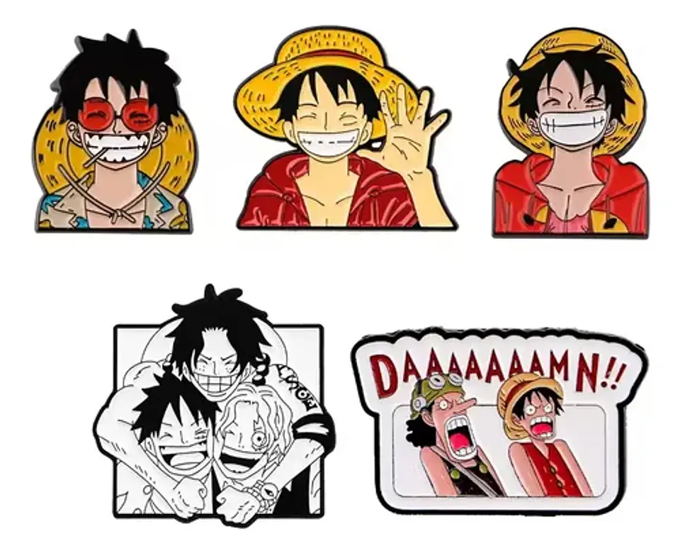 Pins De Monkey D. Luffy / One Piece / Pines Metálicos 23