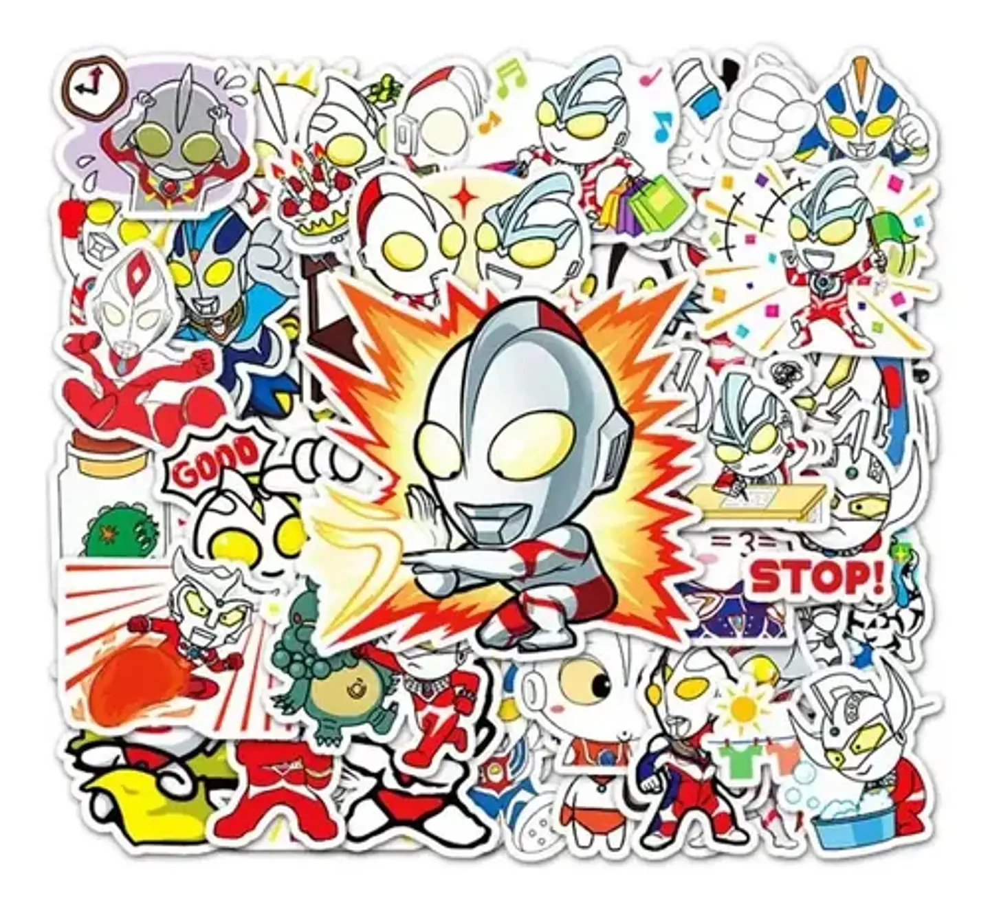 Ultraman - Set De 50 Stickers / Calcomanías / Pegatinas 3