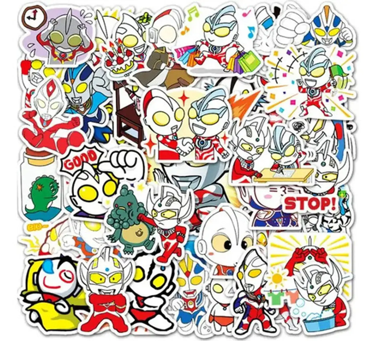 Ultraman - Set De 50 Stickers / Calcomanías / Pegatinas 5