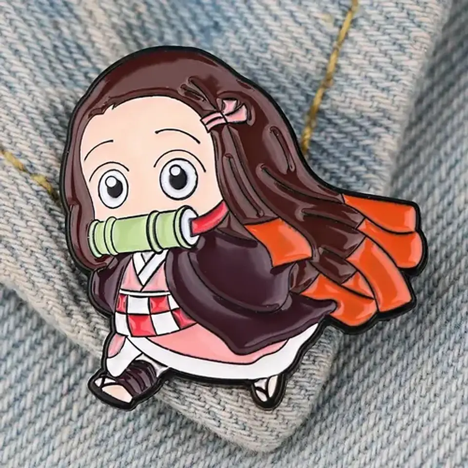 Pins De Nezuko Kamado / Demon Slayer / Broches Metálicos 16