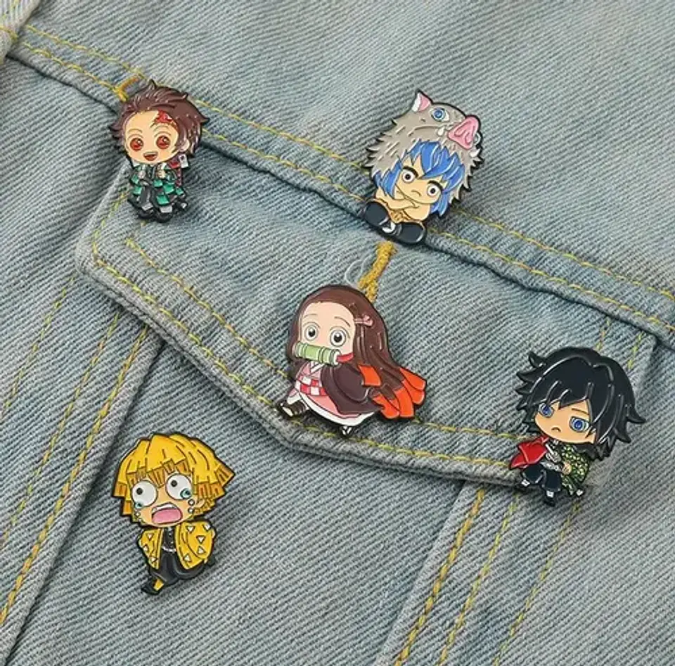 Pins De Nezuko Kamado / Demon Slayer / Broches Metálicos 18