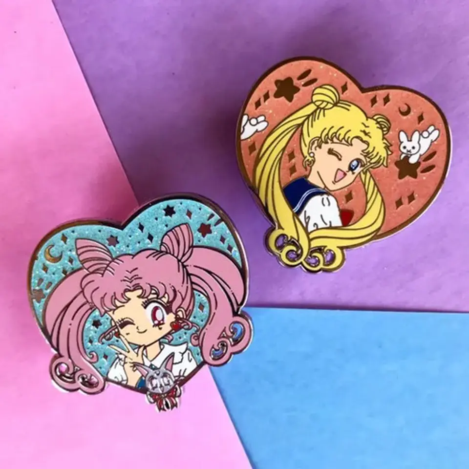 Pins De Serena Tsukino / Sailor Moon / Pines Metálicos 8