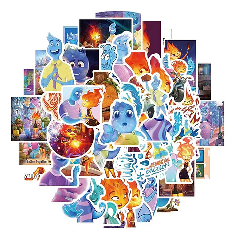 Elementos - Set De 50 Stickers / Calcomanías / Pegatinas