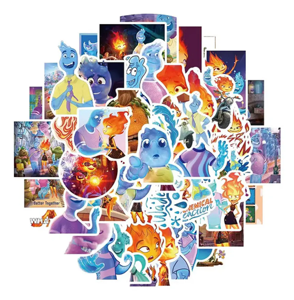 Elementos - Set De 50 Stickers / Calcomanías / Pegatinas 1