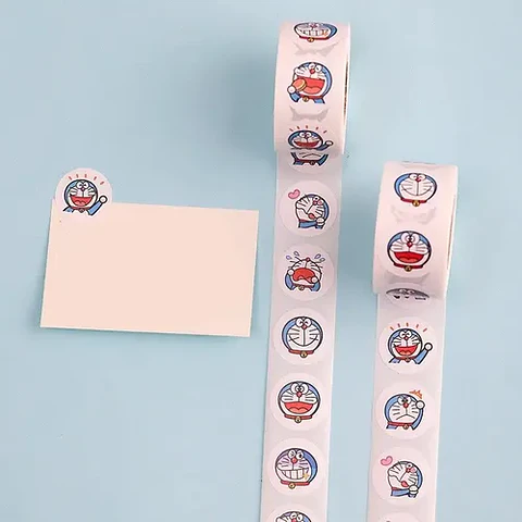 Doraemon - Set De 500 Stickers / Rollo De Pegatinas