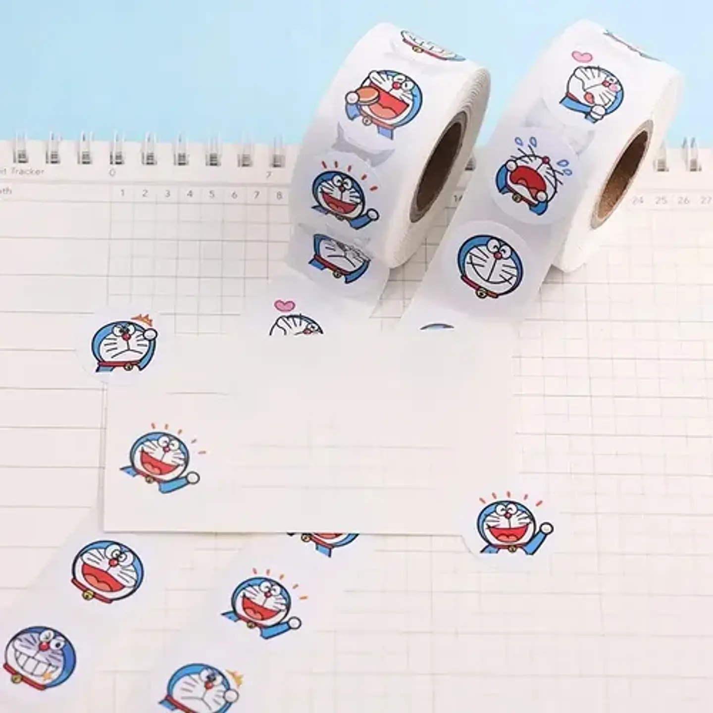 Doraemon - Set De 500 Stickers / Rollo De Pegatinas 3