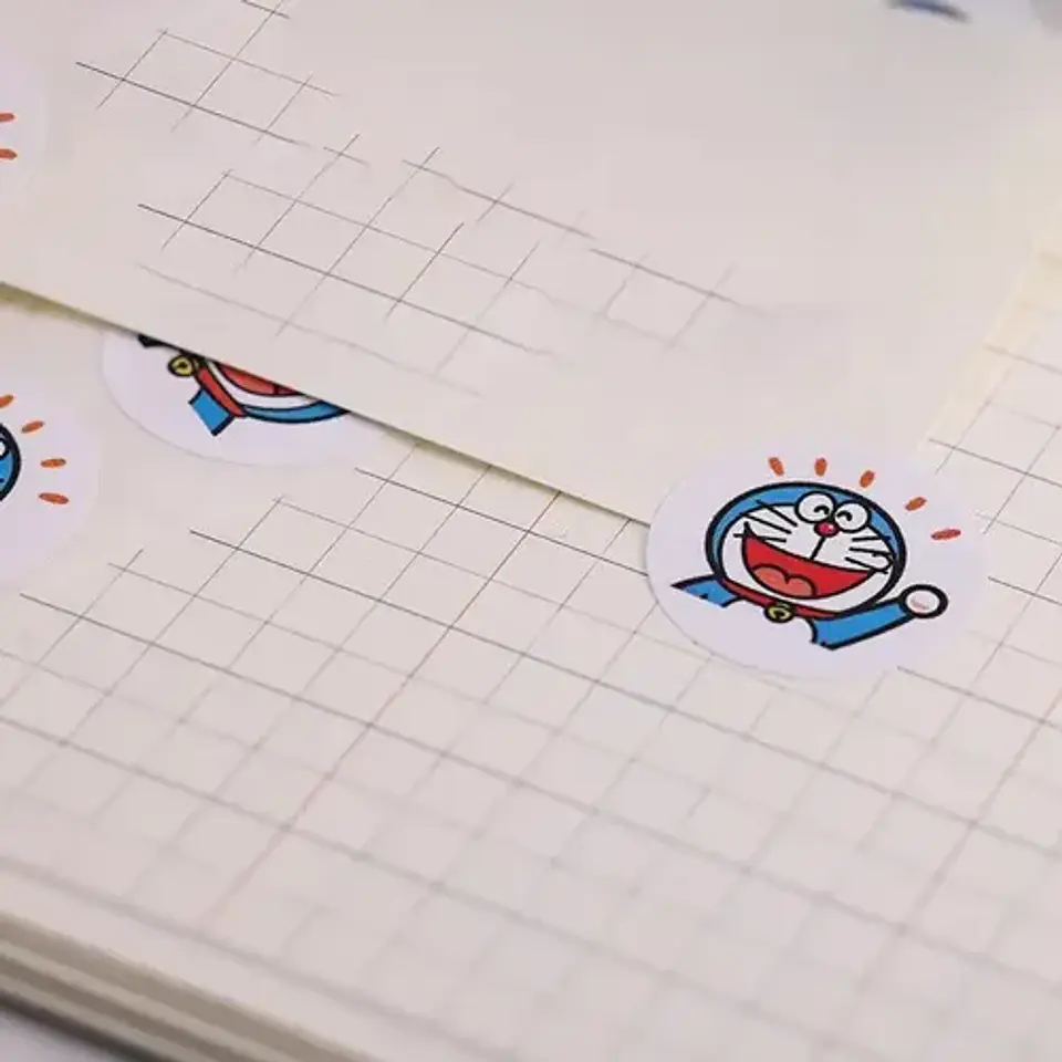 Doraemon - Set De 500 Stickers / Rollo De Pegatinas 4