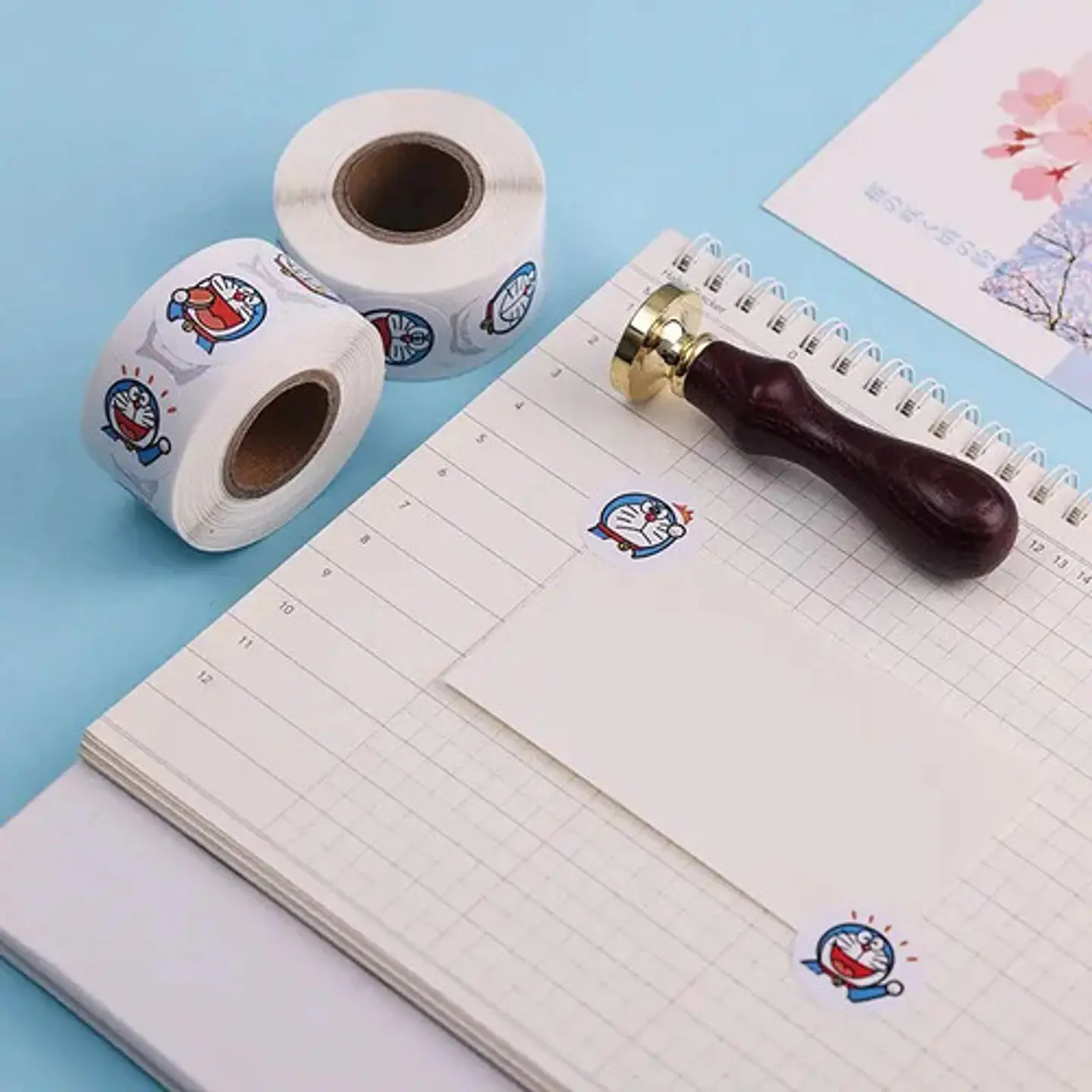 Doraemon - Set De 500 Stickers / Rollo De Pegatinas 5