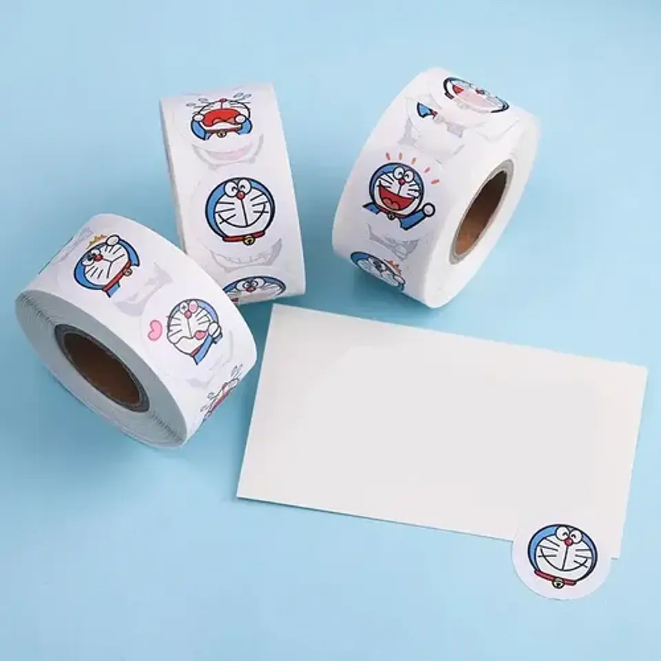 Doraemon - Set De 500 Stickers / Rollo De Pegatinas 8