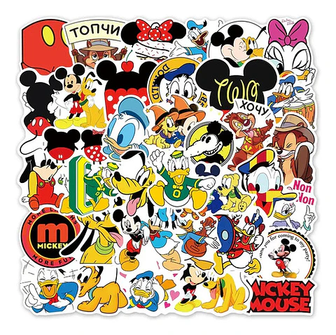 Pato Donald - Set De 50 Stickers / Calcomanías / Pegatinas