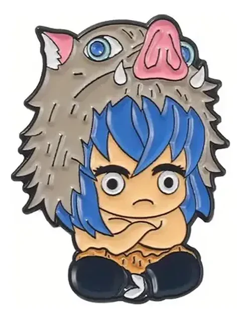 Pins De Inosuke Hashibira / Demon Slayer / Broches Metálicos