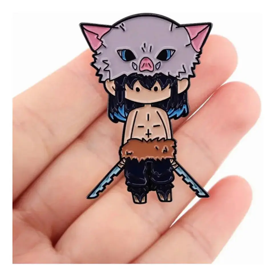 Pins De Inosuke Hashibira / Demon Slayer / Broches Metálicos 13
