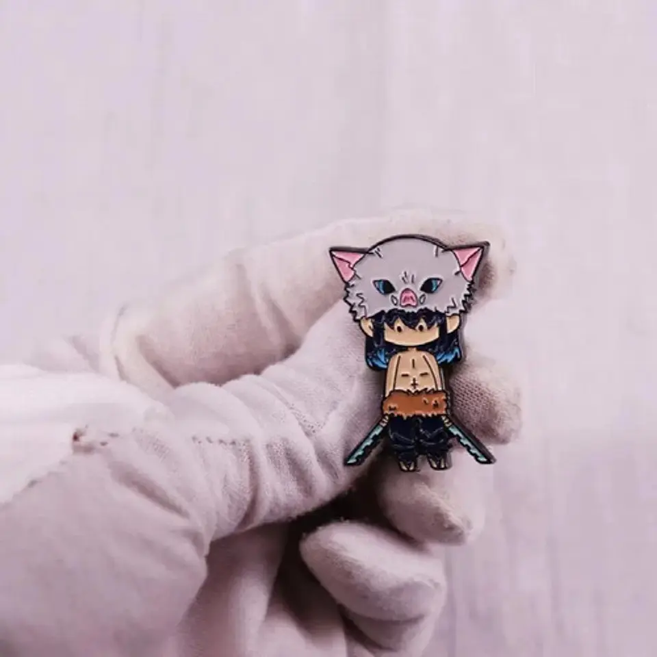 Pins De Inosuke Hashibira / Demon Slayer / Broches Metálicos 14