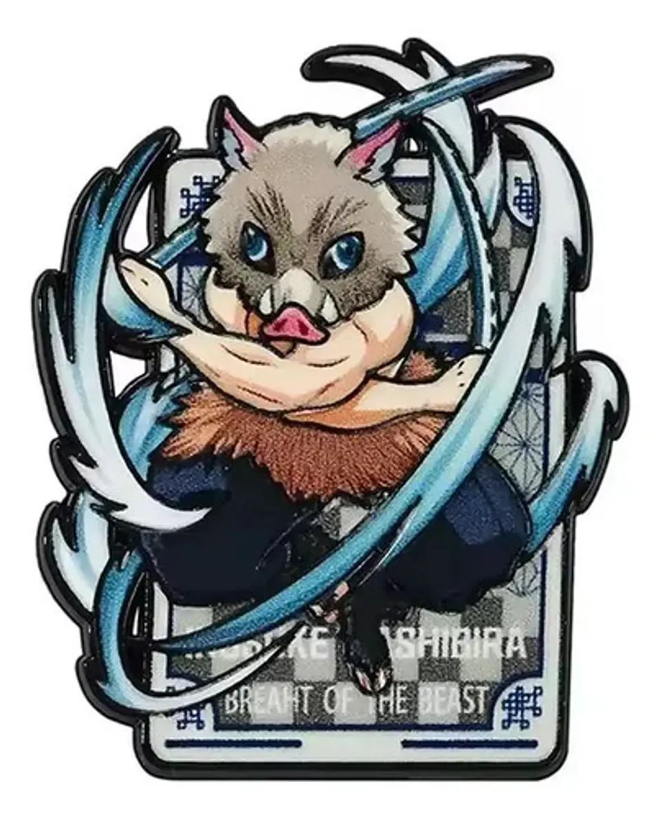 Pins De Inosuke Hashibira / Demon Slayer / Broches Metálicos 16