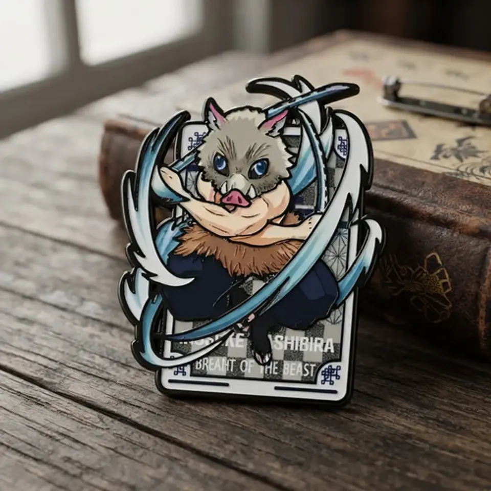 Pins De Inosuke Hashibira / Demon Slayer / Broches Metálicos 17